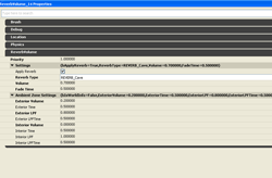 Reverb volume settings